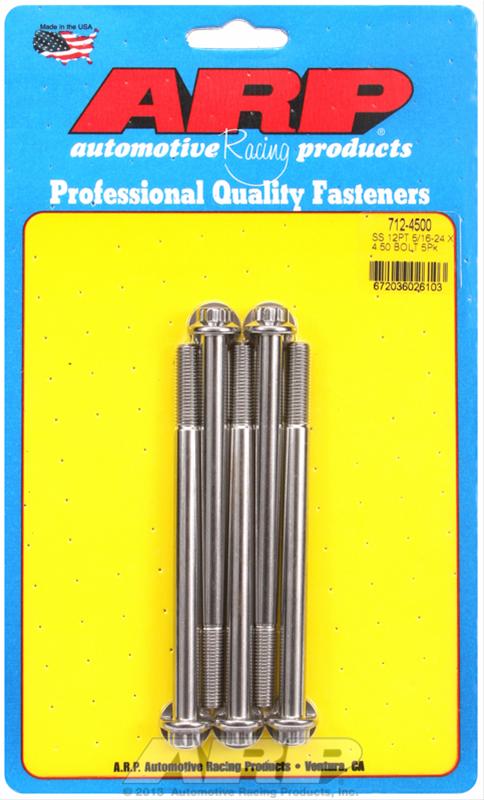 ARP 5/16in -24 x 4.500in 12pt SS Bolts (5/pkg) thumbnail 2