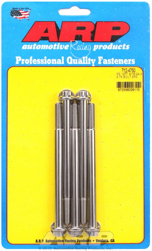 ARP 5/16-24 x 4.750 12pt SS bolts thumbnail 2