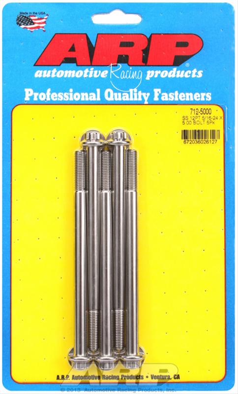 ARP 5/16-24 x 5.000 12pt SS bolts (5/pkg) thumbnail 2