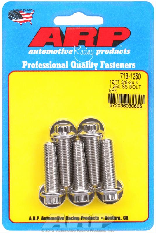 ARP 3/8-24 x 1.250 12pt SS bolts (5/pkg) thumbnail 2