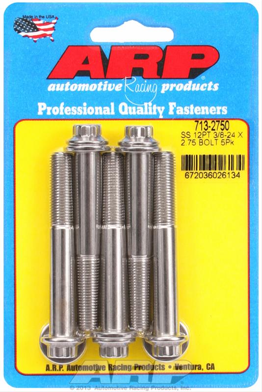 ARP 3/8-24 x 2.750 12pt SS bolts thumbnail 2