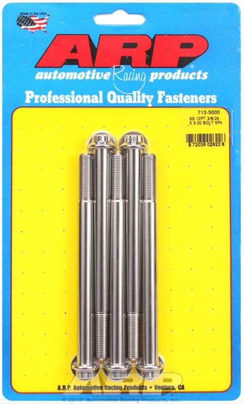 ARP 3/8-24 X 5.000 12pt SS Bolts thumbnail 2