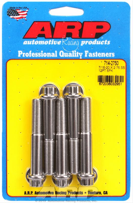 ARP 7/16-20 x 2.750 12pt SS bolts thumbnail 2