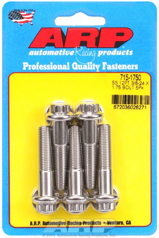 ARP 3/8-24 x 1.750 12pt 7/16 wrenching SS bolts thumbnail 2