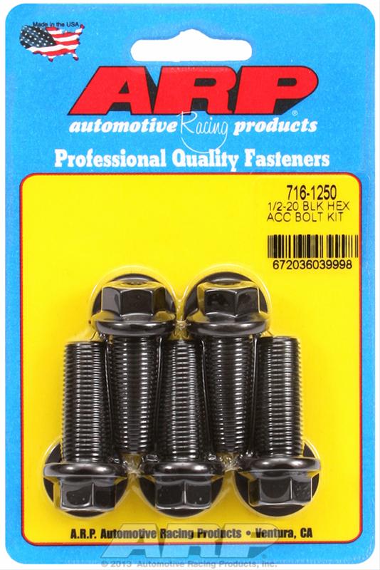 ARP 1/2-20 x 1.25 Hex Black Oxide Bolts (5/pkg) thumbnail 2