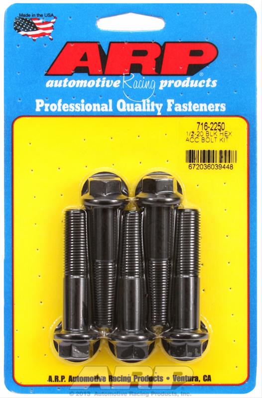 ARP 1/2-20 in. Thread, 2.25 in 8740 Chromoly Bolts - Set of 5 thumbnail 2