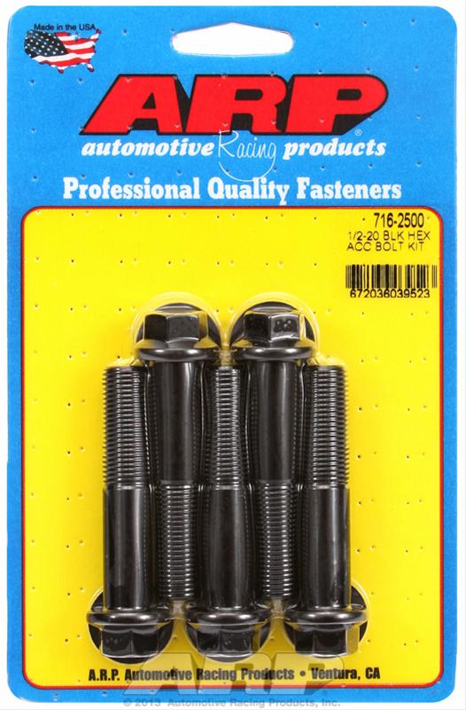 ARP 1/2-20 in. Thread, 2.50 in 8740 Chromoly Bolts - Set of 5 thumbnail 2
