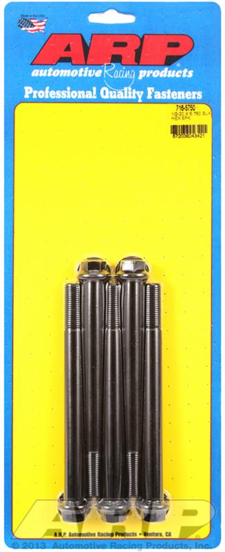 ARP 1/2-20 x 5.750 hex black oxide bolts thumbnail 4