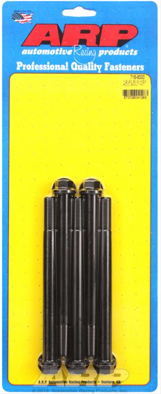 ARP 1/2-20 x 6.000 hex black oxide bolts thumbnail 2