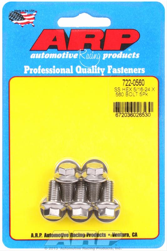 ARP 5/16-24 x .560 hex SS bolts thumbnail 2
