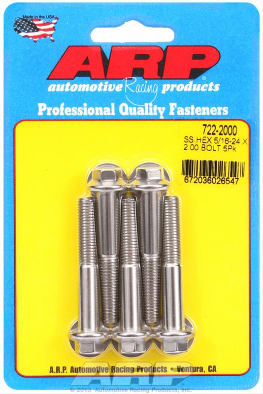 ARP 5/16-24 x 2.000 hex SS bolts thumbnail 2
