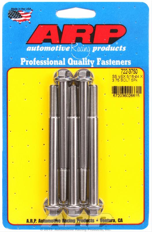 ARP 5/16-24 x 3.750 hex SS bolts thumbnail 2