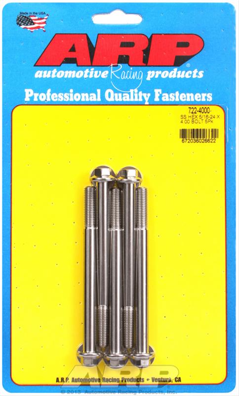 ARP 5/16-24 x 4.000 hex SS bolts thumbnail 2
