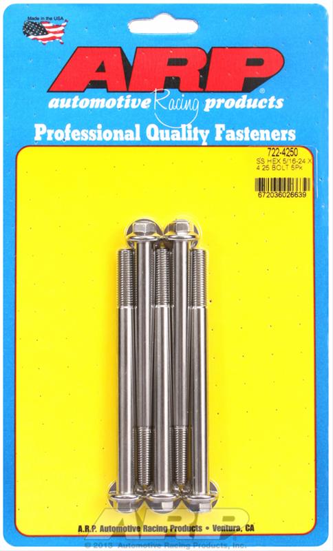 ARP 5/16-24 x 4.250 hex SS bolts thumbnail 2