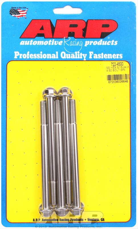 ARP 5/16-24 x 4.500 hex SS bolts thumbnail 2