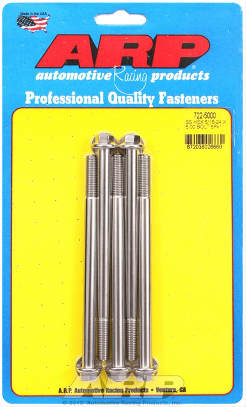 ARP 5/16-24 x 5.000 hex SS bolts thumbnail 2