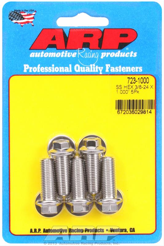 ARP 3/8in -24 x 1.000 SS Hex Bolts (5/pkg) thumbnail 2