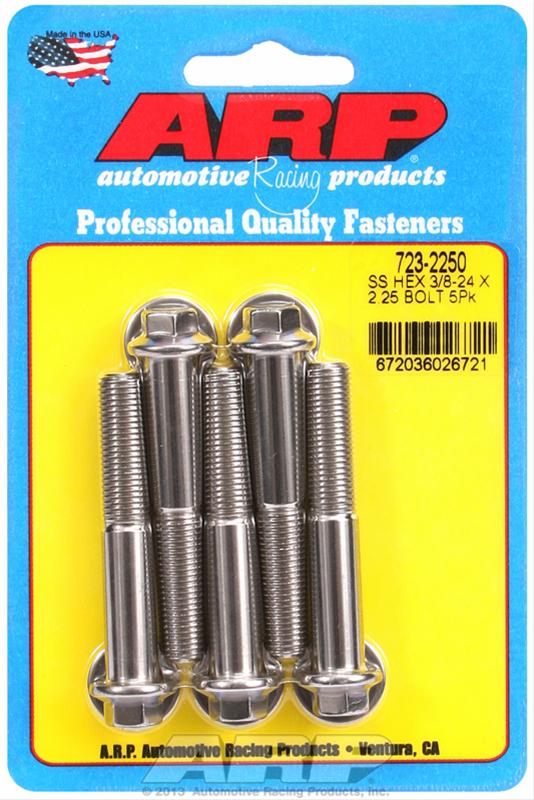 ARP 3/8-24 x 2.250 hex SS bolts thumbnail 2