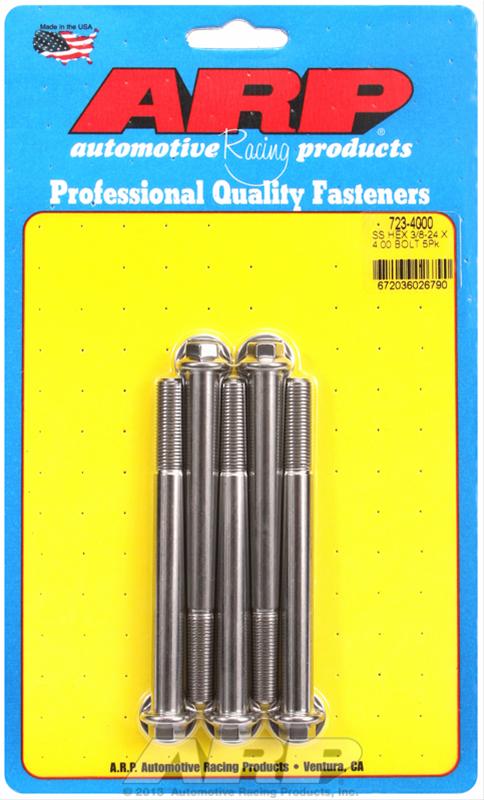 ARP 3/8-24 x 4.000 hex SS bolts thumbnail 2
