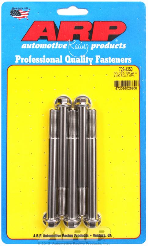 ARP 3/8-24 x 4.250 hex SS bolts thumbnail 2