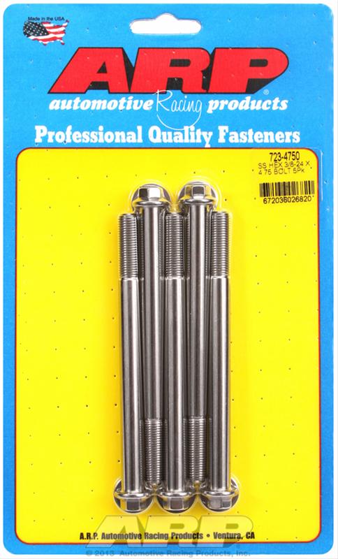 ARP 3/8-24 x 4.750 hex SS bolts thumbnail 2