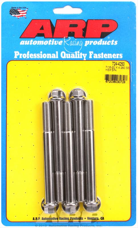 ARP 7/16-20 x 4.250 hex SS bolts thumbnail 2