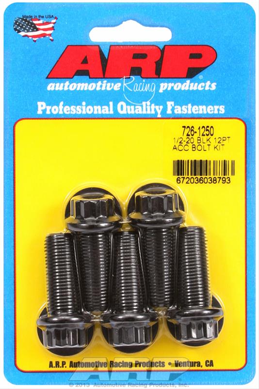 ARP 1/2-20 x 1.250 12pt Black Oxide Bolts thumbnail 2