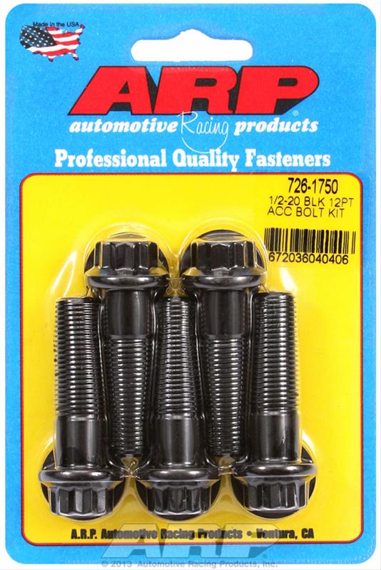 ARP 1/2in -20 x 1.750 12pt Black Oxide Bolts (5/pkg) thumbnail 2