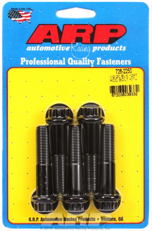 ARP 1/2in -20 x 2.250 12pt Black Oxide Bolts (5/pkg) thumbnail 2