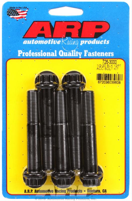 ARP 1/2-20 x 3.000 12pt Black Oxide Bolts (5/pk) thumbnail 2