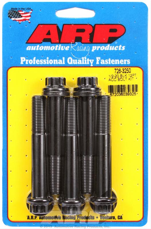 ARP 1/2-20 x 3.250 12pt black oxide bolts thumbnail 2