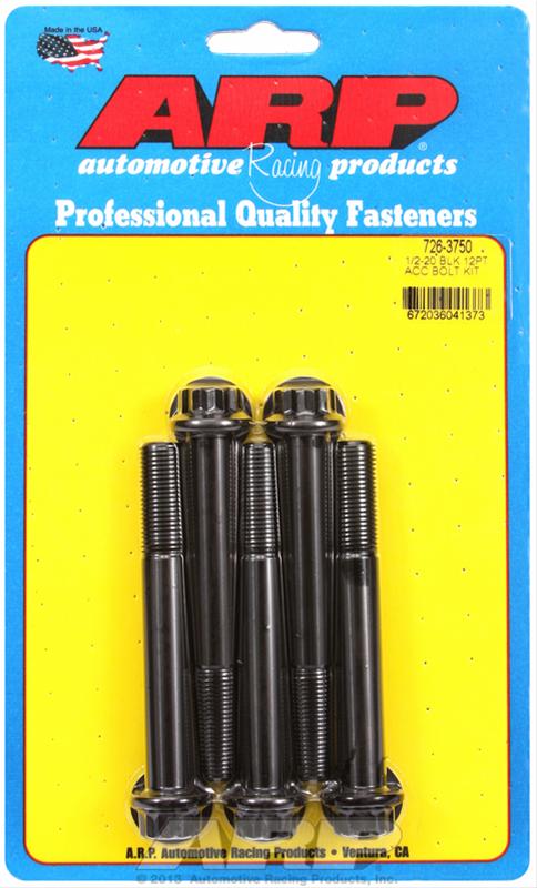 ARP 8740 Chromoly Black Oxide 12pt Head 1/2-20 in x 3.75in Bolt Kit thumbnail 2