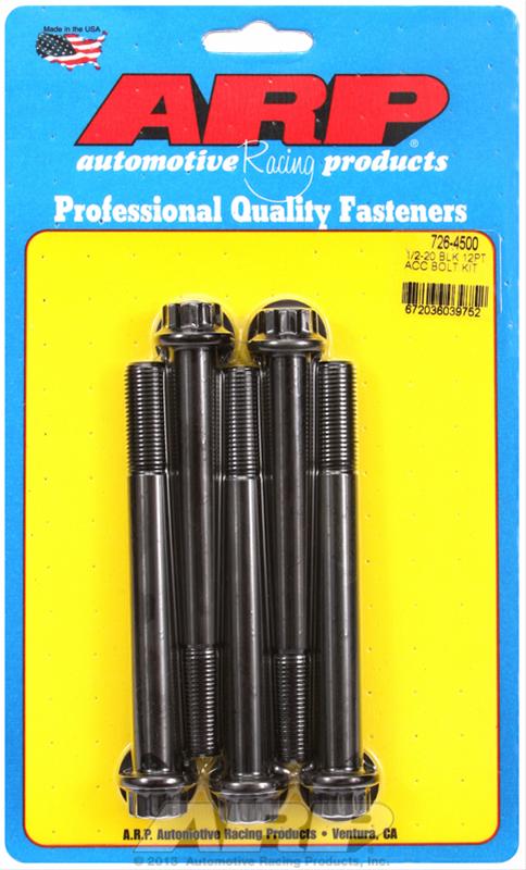 ARP 1/2-20 x 4.500 12pt black oxide bolts thumbnail 2