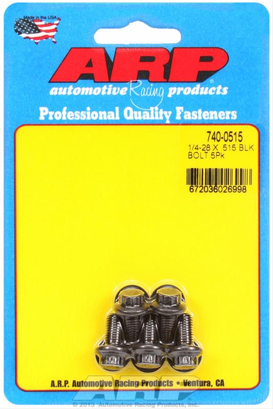 ARP 1/4-28 x .515 12pt black oxide bolts thumbnail 2