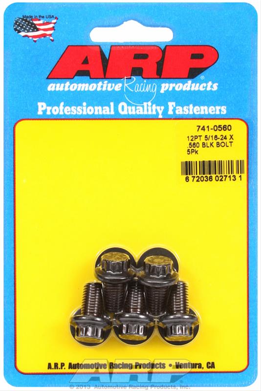 ARP 5/16-24 x .560 12pt black oxide bolts thumbnail 2