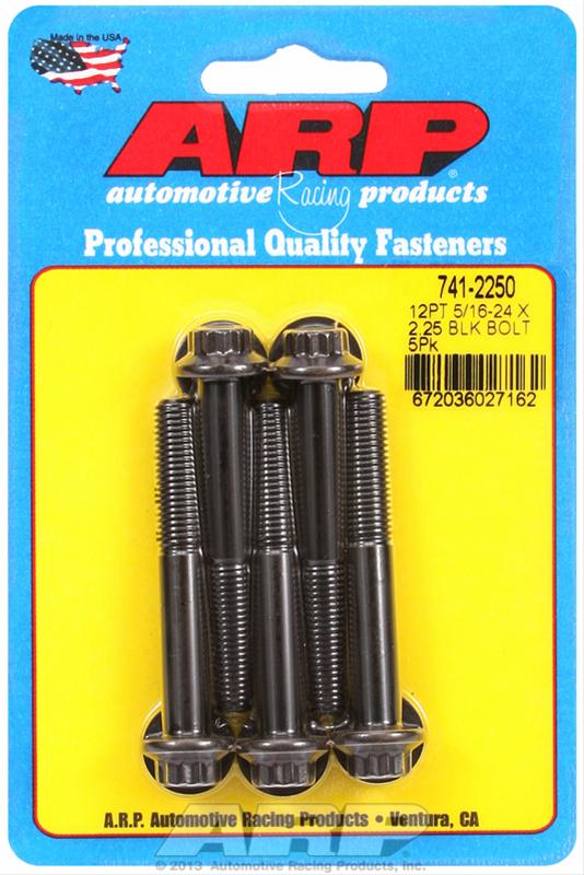 ARP 5/16 in.-24 RH Thread, 2.250 in 12 Point Bolts- Set of 5 thumbnail 2