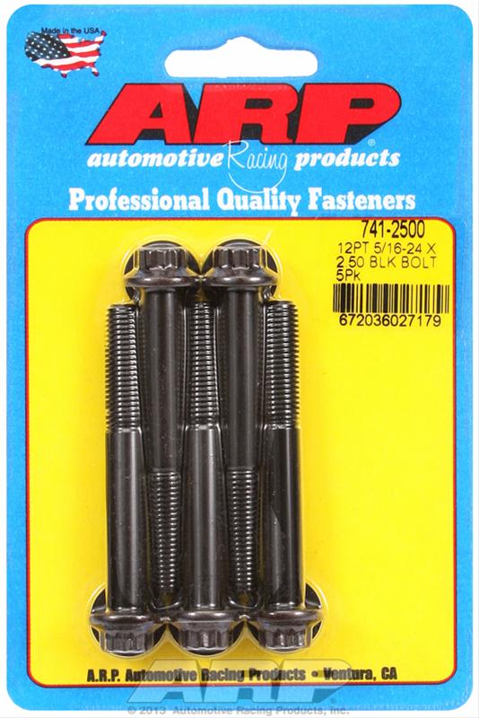 ARP 5/16in - 24 x 2.500in 12pt Black Oxide Bolts (5/pkg) thumbnail 2