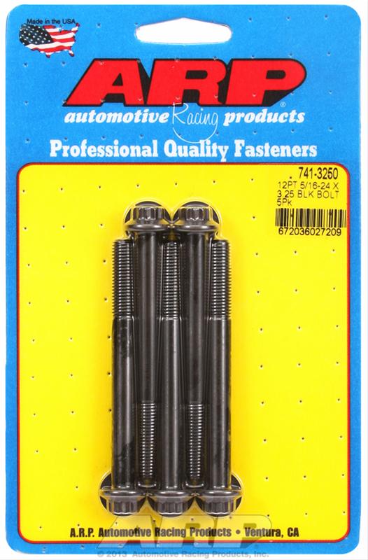 ARP 5/16-24 x 3.250 12pt black oxide bolts thumbnail 2
