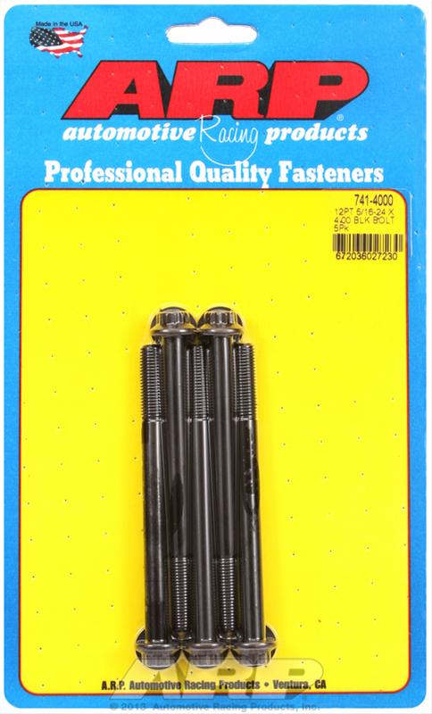 ARP 5/16-24 x 4.000 12pt black oxide bolts thumbnail 2
