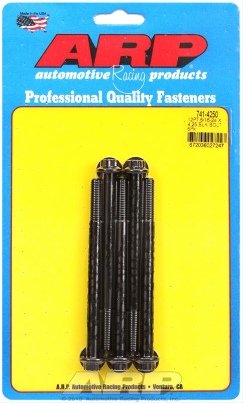 ARP 5/16-24 x 4.250 12pt black oxide bolts thumbnail 2