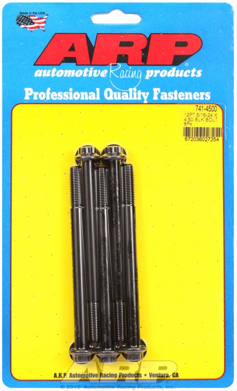 ARP 5/16-24 x 4.500 12pt black oxide bolts thumbnail 2