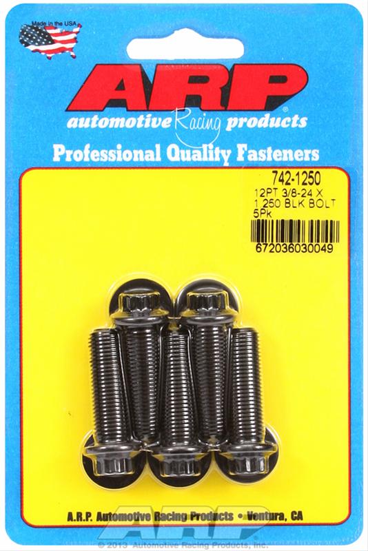 ARP 3/8-24 x 1.250 12pt Black Oxide Bolts (5/pkg) thumbnail 2