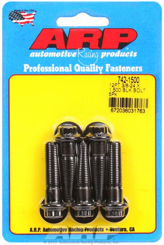 ARP 3/8-24 x 1.500 12pt black oxide bolts thumbnail 2