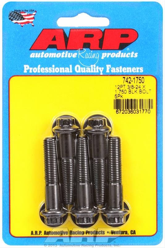 ARP 3/8-24 x 1.750 12pt Black Oxide Bolts (5/pkg) thumbnail 2