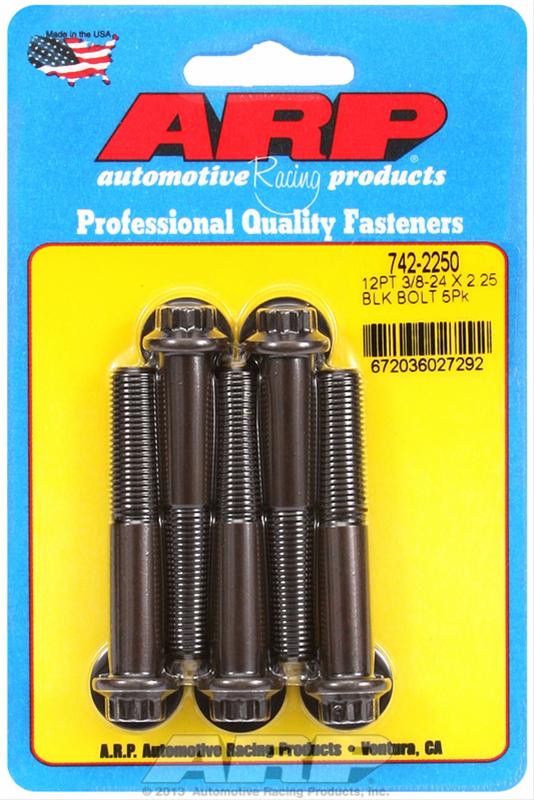 ARP 3/8-24 x 2.250 12pt black oxide bolts thumbnail 2