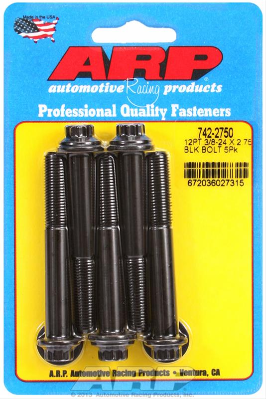 ARP 3/8-24 x 2.750 12pt black oxide bolts thumbnail 2