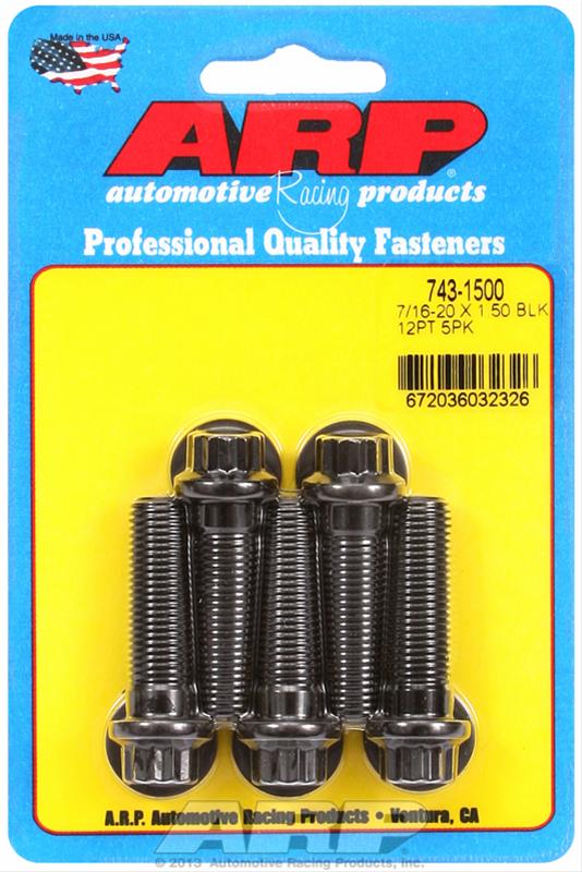 ARP 7/16 Inch -20x1.500 12pt Black Oxide Bolts (5/pkg) thumbnail 2