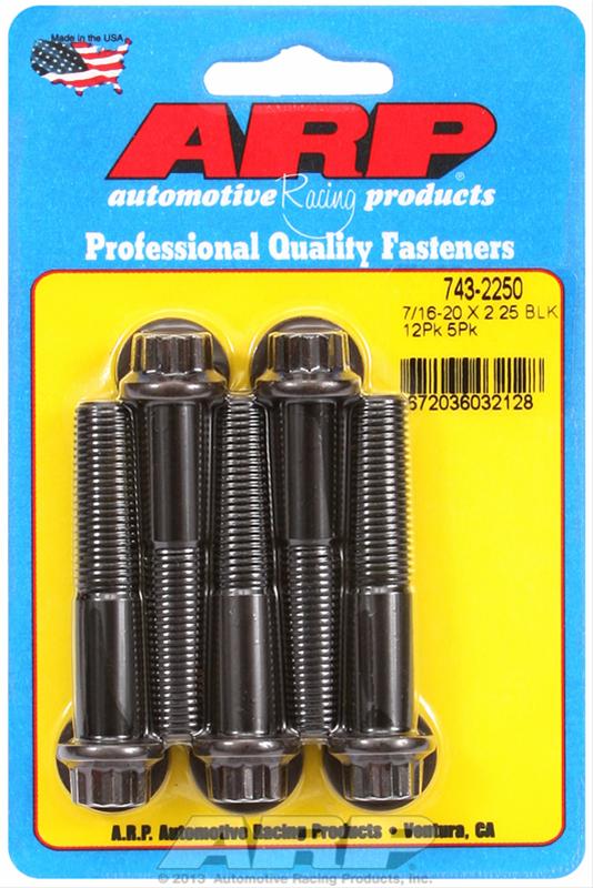 ARP 7/16-20 x 2.250 12pt black oxide bolts thumbnail 2
