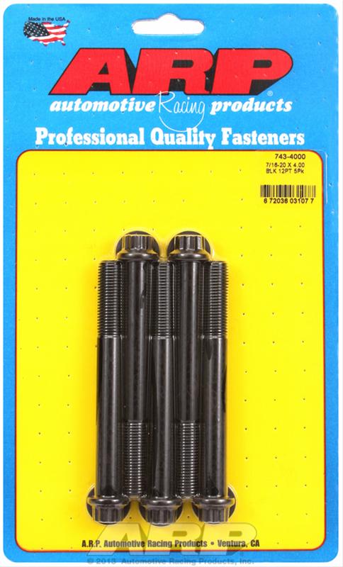 ARP 7/16-20 x 4.000 12pt Black Oxide Bolts (5/pkg) thumbnail 2