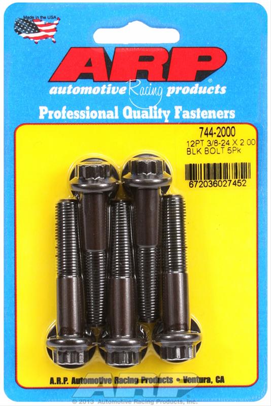 ARP 3/8-24 x 2.000 12pt Black Oxide Bolts (5/pkg) thumbnail 2